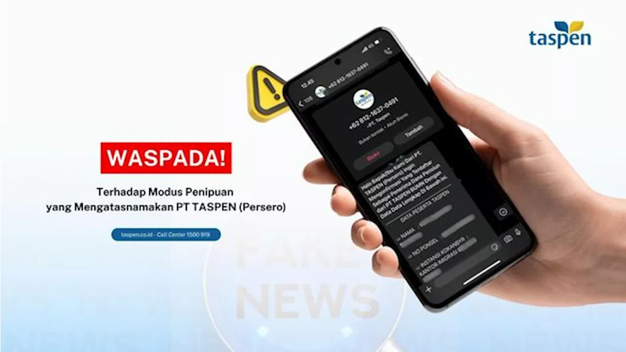 TASPEN Ingatkan Peserta Waspada Modus Penipuan