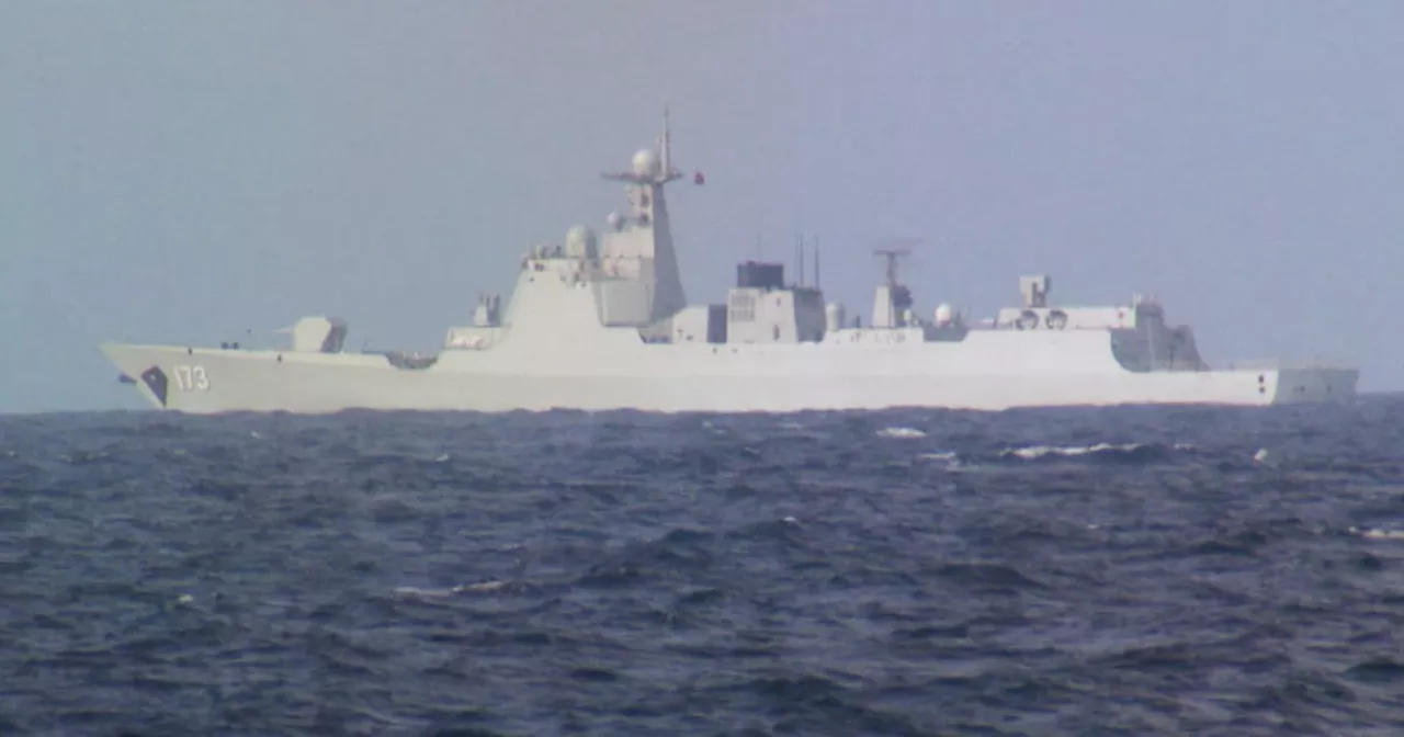 Multiple Chinese warships track Canadian HMCS Ottawa through the South China Sea