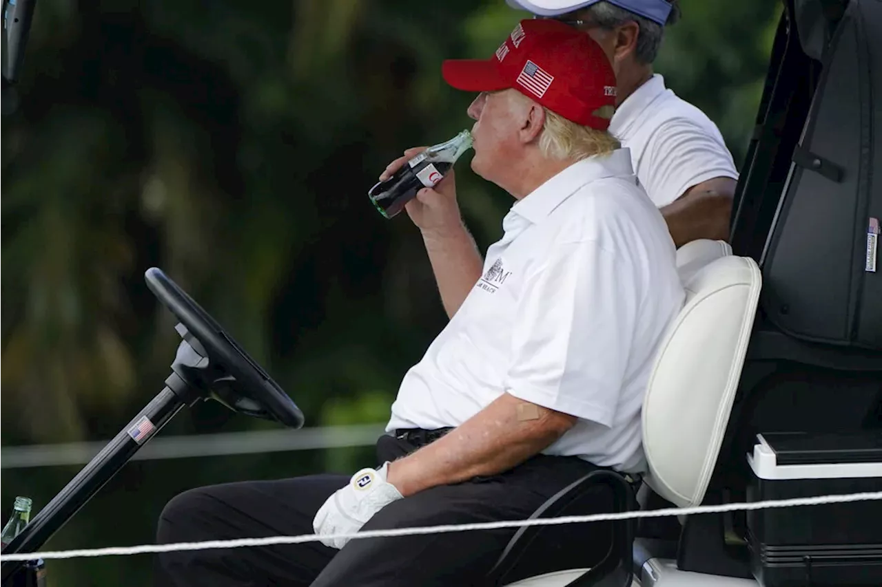 Trump given inaugural Diet Coke bottle from Coca-Cola CEO