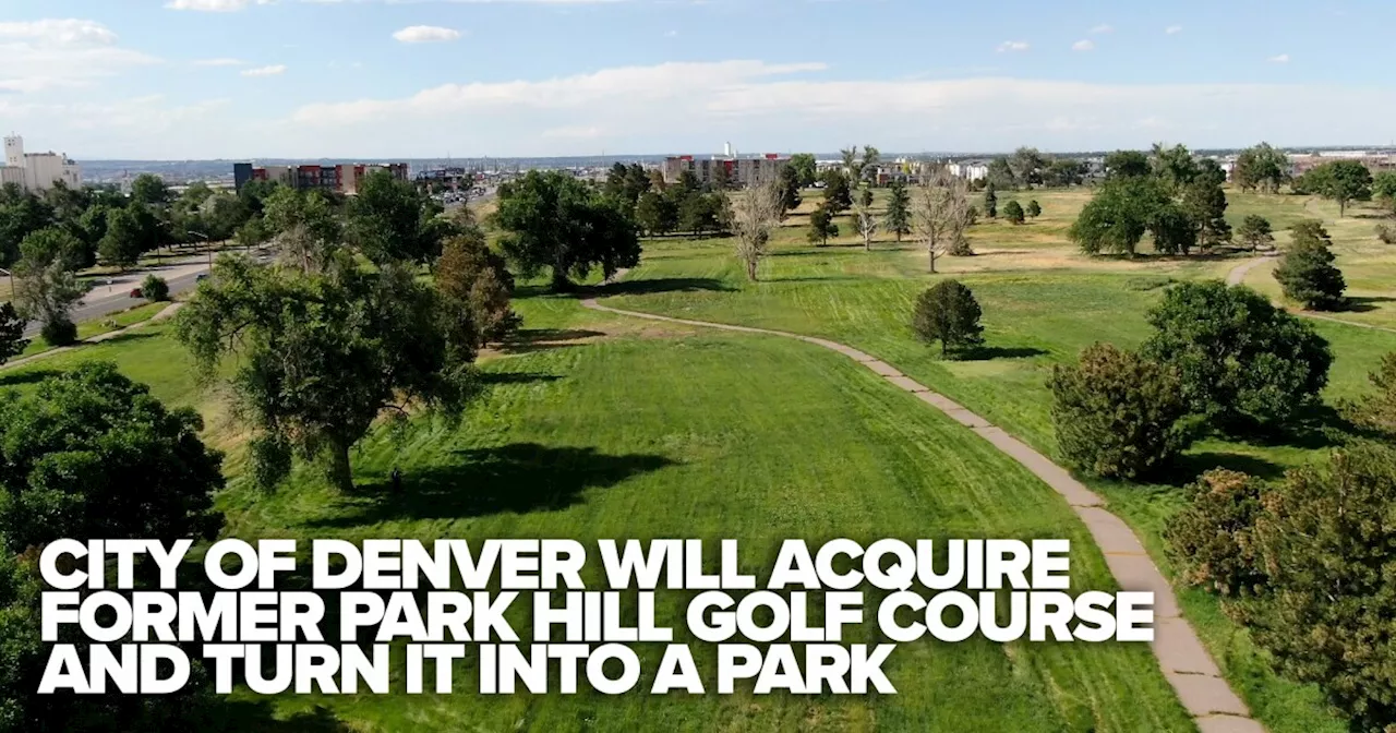 Park Hill Golf Course Site to Become Denver's Fourth-Largest Park