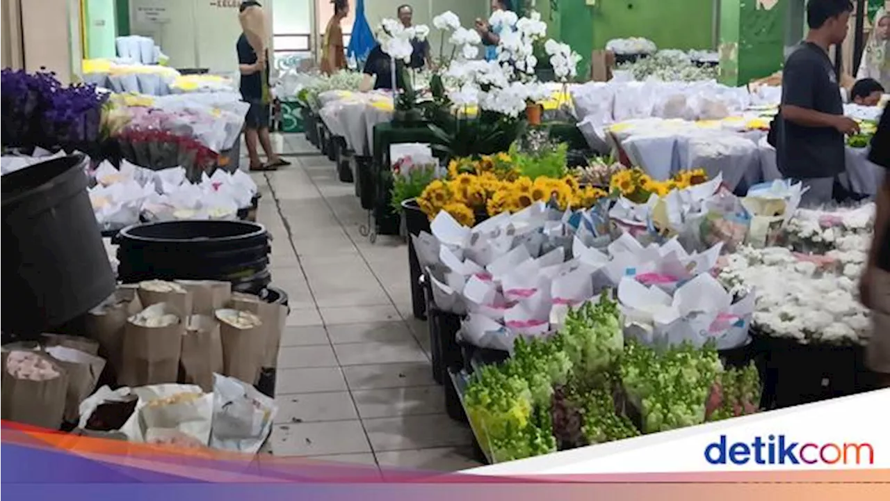 Pasar Bunga Rawa Belong: Sepe Jualan Jelang Imlek Karena Hujan Deras