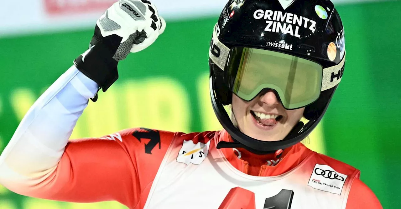 Camille Rast gewinnt den Slalom in Flachau