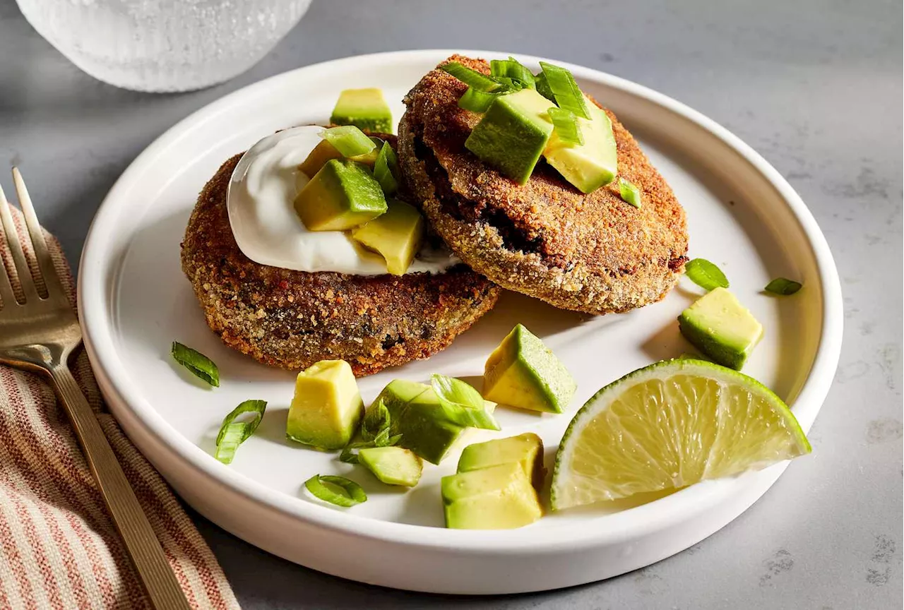 Crispy Pan-Fried Black Bean Cakes