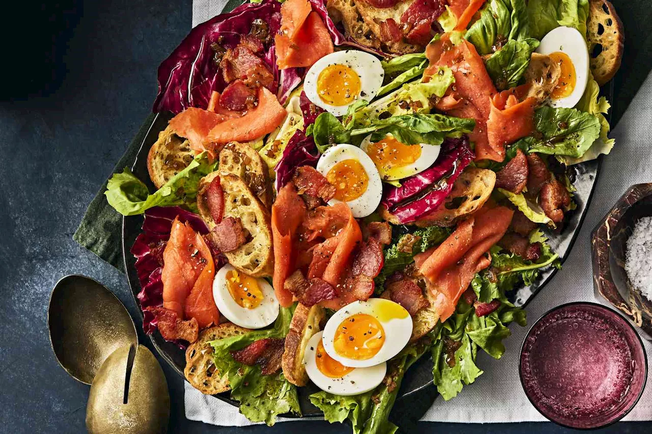 Hearty Lyonnaise-Inspired Salad with Smoked Salmon