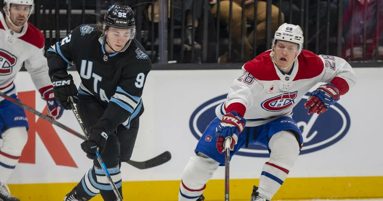 Dach Scores Twice as Canadiens Top Utah 5-3