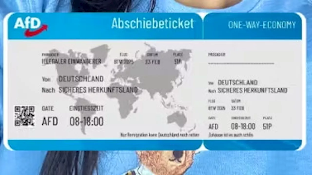 Ermittlungen eingeleitet - Wirbel um Flyer – AfD versendet 'Abschiebetickets'