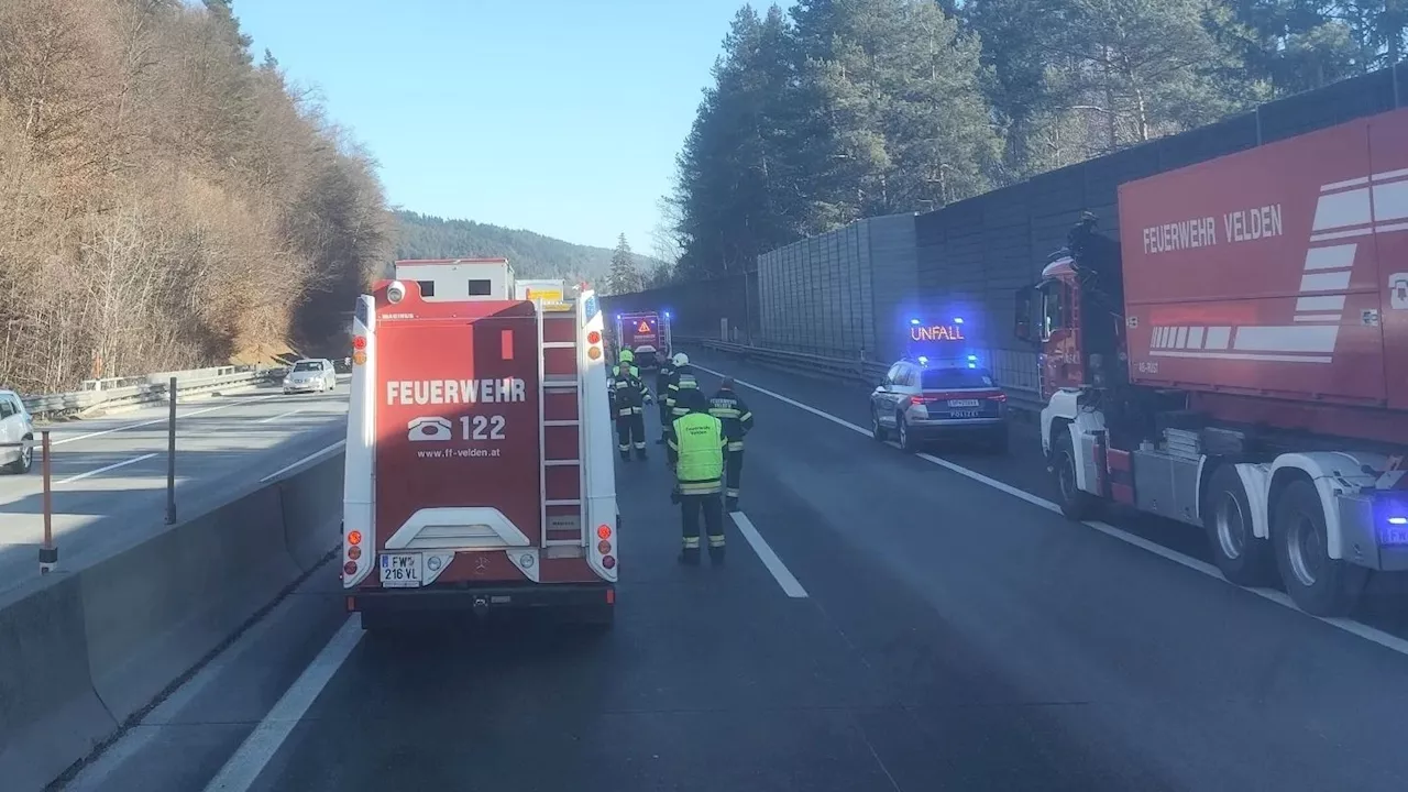 Schwerer Unfall auf A2 – Heli landet auf Autobahn