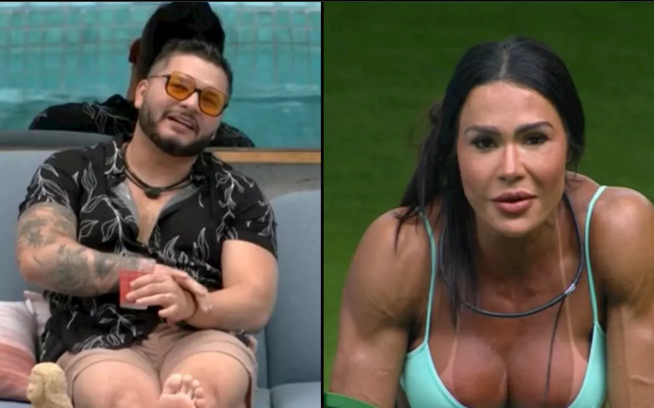 BBB 25: Gracyanne desabafa sobre Marcelo querer apertar seu bumbum: 'Achei invasivo'