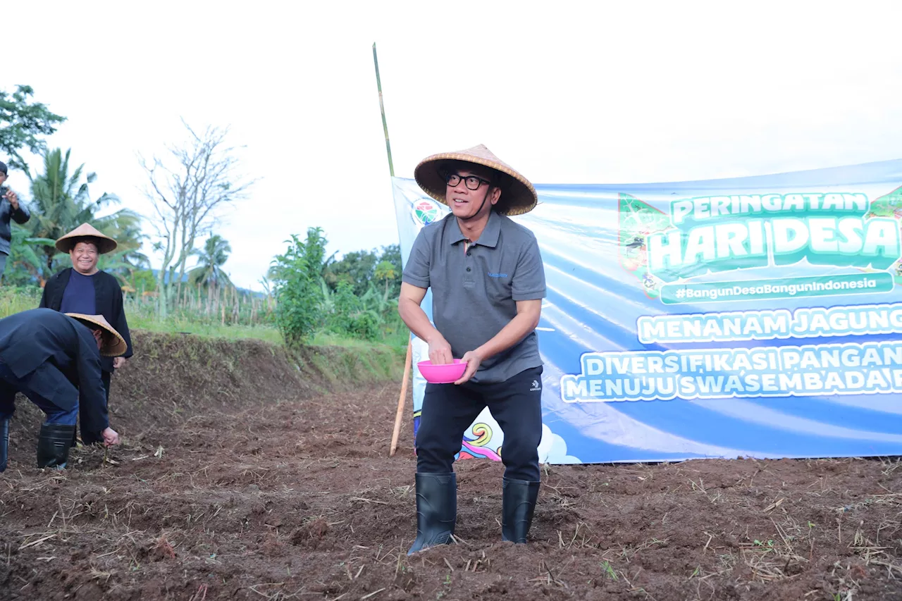 Mendes Yandri Dorong Swasembada Pangan dengan Penanaman Benih Jagung