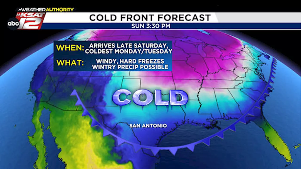 Brief window for showers, COLD next week