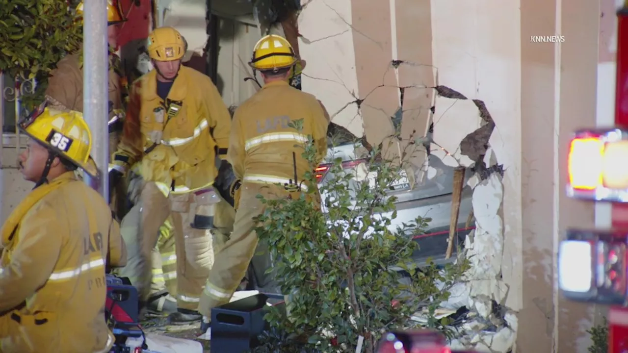 Driver Crashes Into Los Feliz Apartment, Killing One, Injuring Boy