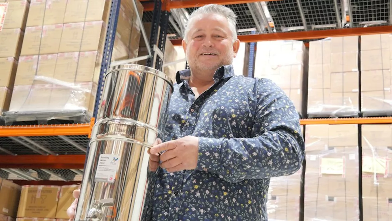 L'entrepreneur Laurent Trouvé envoie des filtres purificateurs d'eau à Mayotte