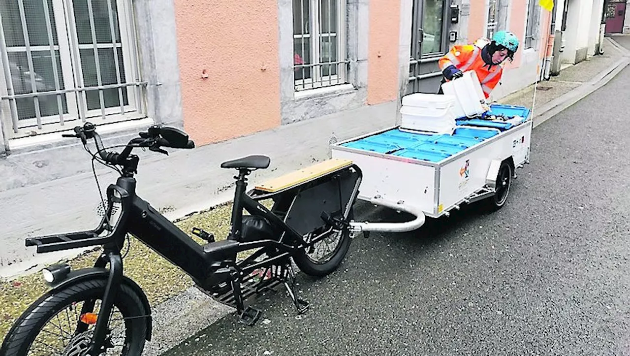 Bagnères-de-Bigorre : Le Symat lance la collecte de biodéchets en centre-ville avec un vélo-cargo électrique