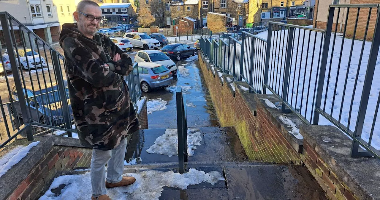 Leeds Resident Slams Yorkshire Water After Burst Water Main Floods Entrance in Icy Conditions