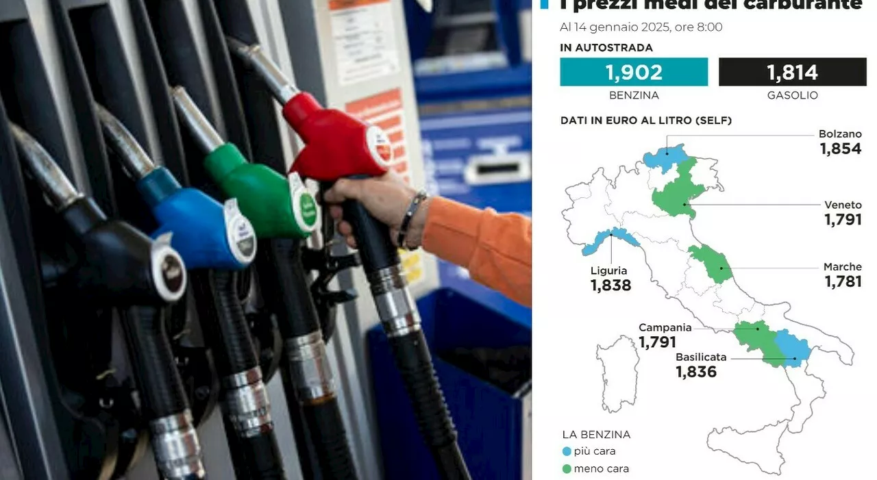 Carburanti in ascesa: benzina a 1,81 euro al litro, diesel a 1,71