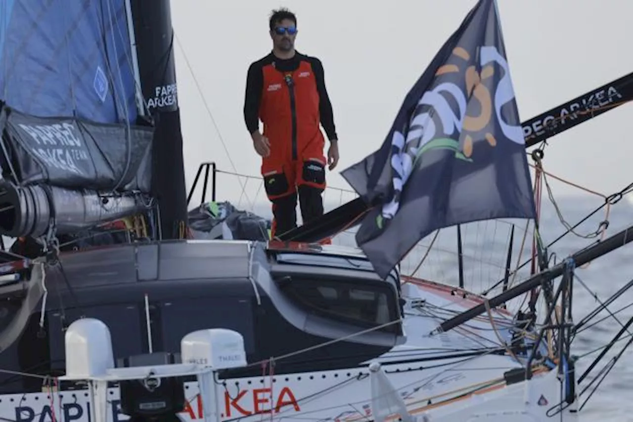 Yoann Richomme, deuxième du Vendée Globe, est arrivé aux Sables-d'Olonne