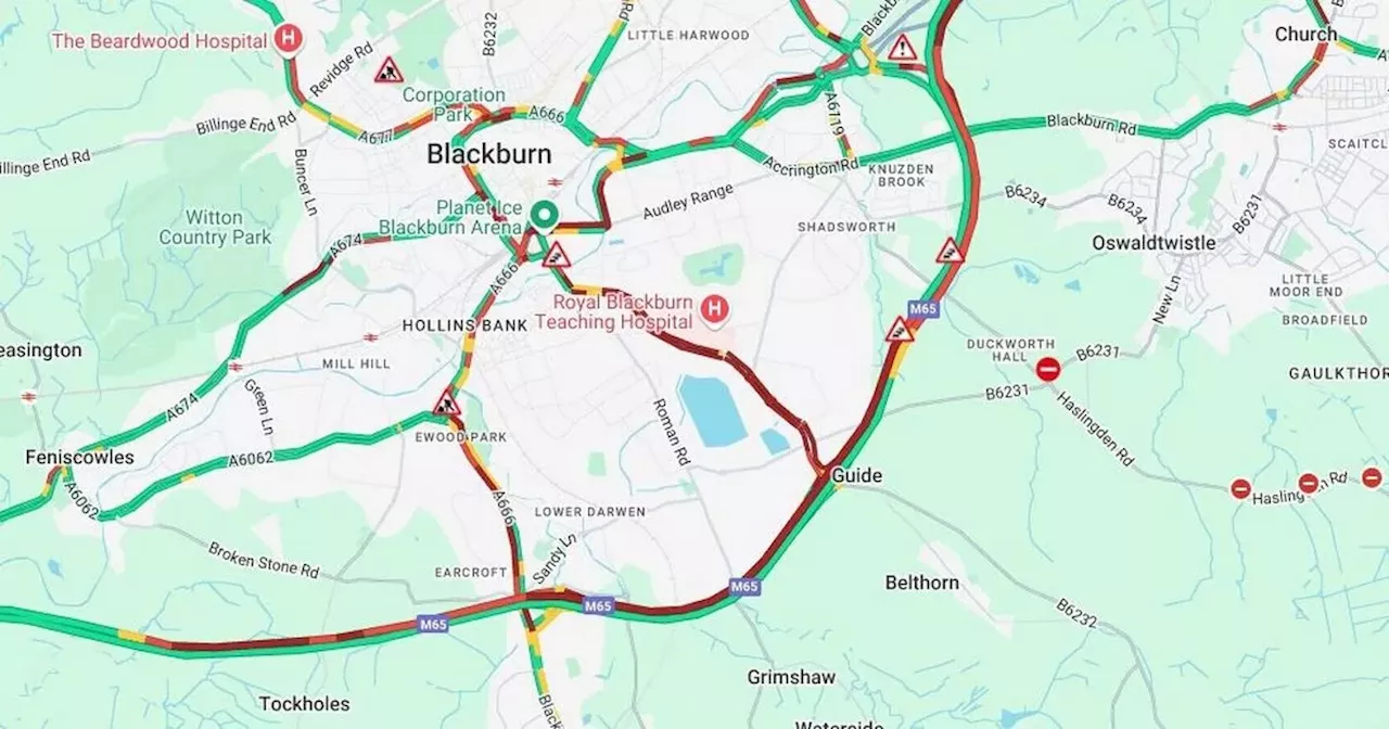 M65 Eastbound Closed Following Crash