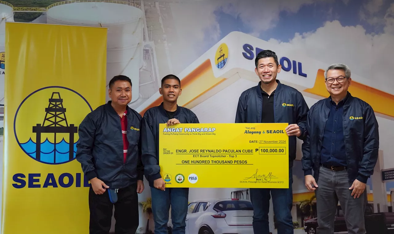 SEAOIL Rewards Top PLP Engineering Graduate with ₱100,000 Incentive