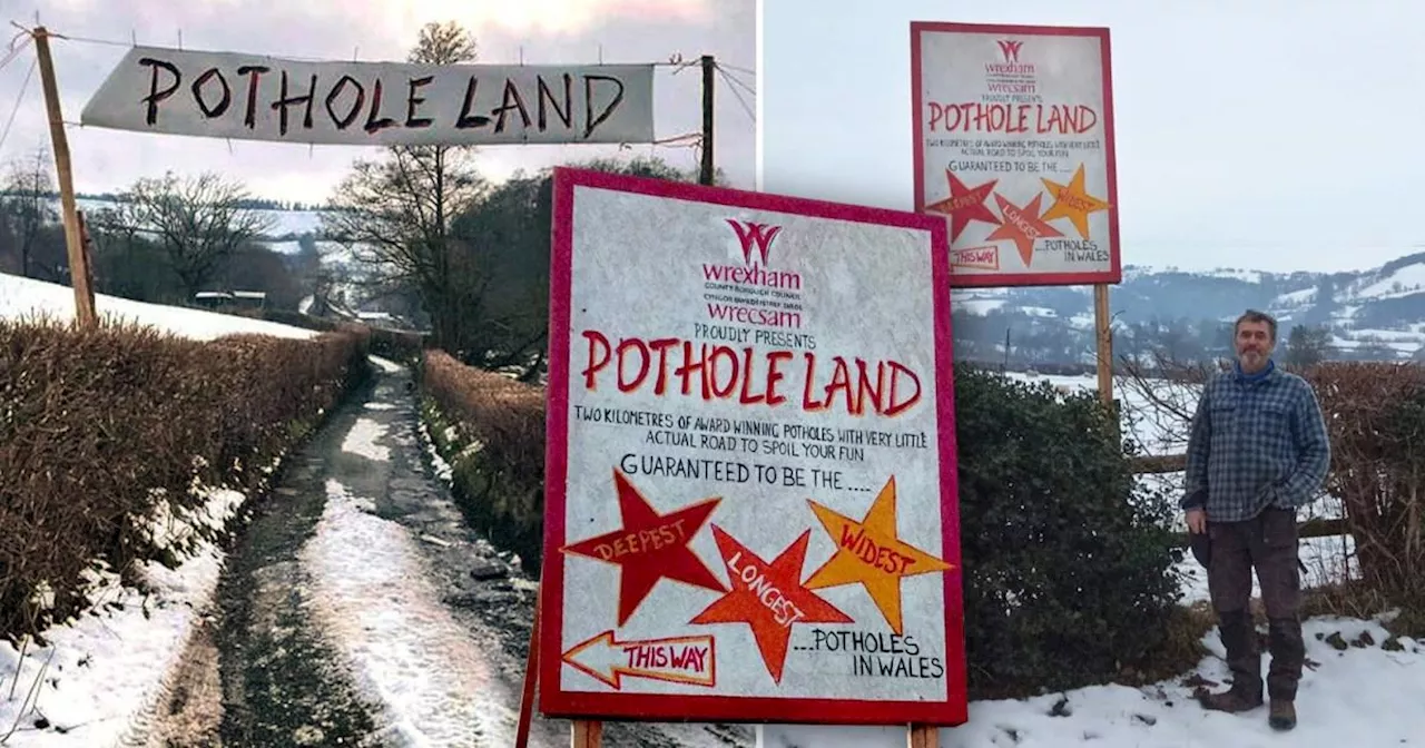 Residents Create 'Pothole Land' to Highlight Road Maintenance Issues in Wales