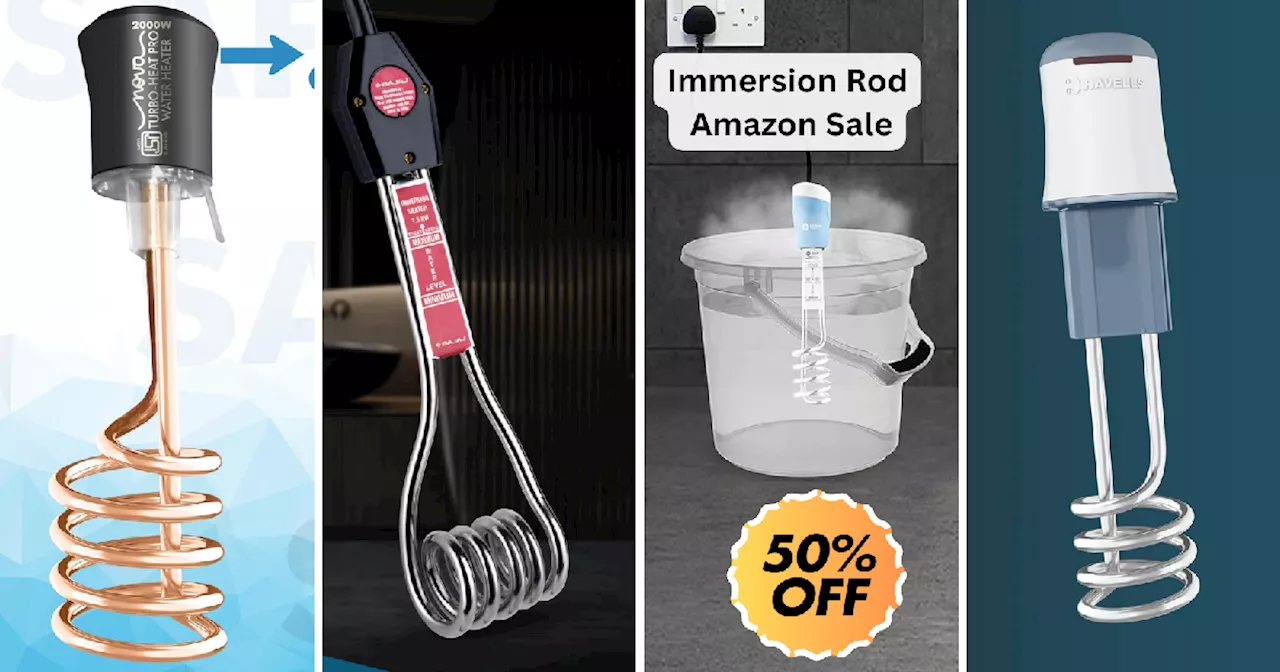 मिनटों में खौल जाएगा बर्फ जैसा ठंडा पानी जब ऑन करेंगे ये Immersion Rod Heater, मात्र 473 रुपये में मच गई लूट