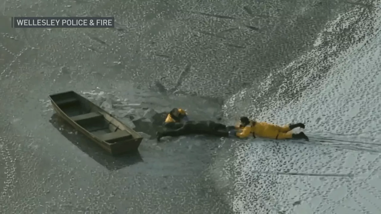 Wellesley Man and Dog Rescued from Frozen Lake After Chilling Ice Fall