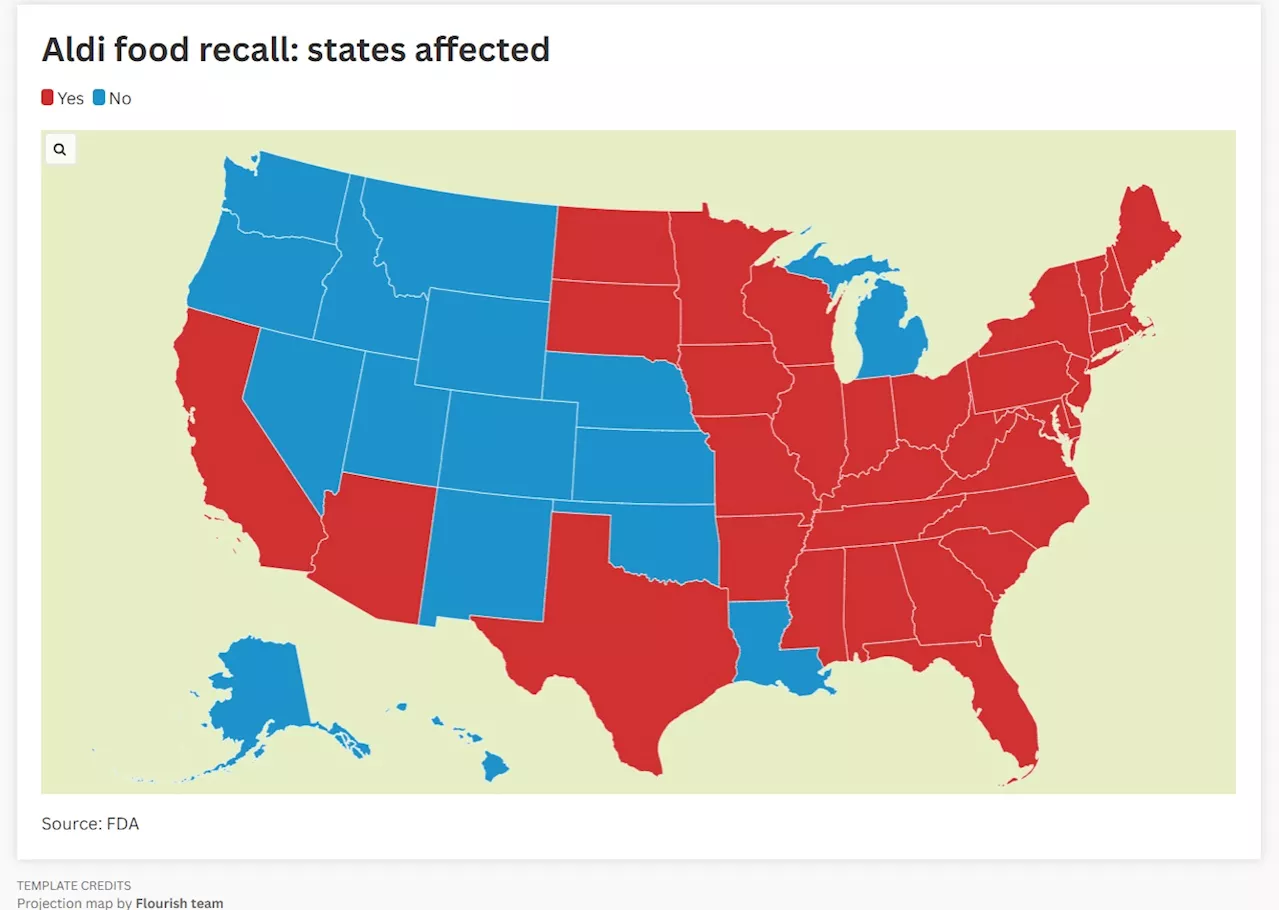 Aldi Issues Multiple Food Recalls Over Potential Contamination