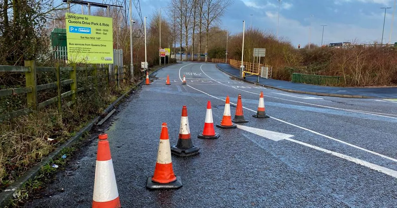 Nottingham Park and Ride Remains Closed After Flooding