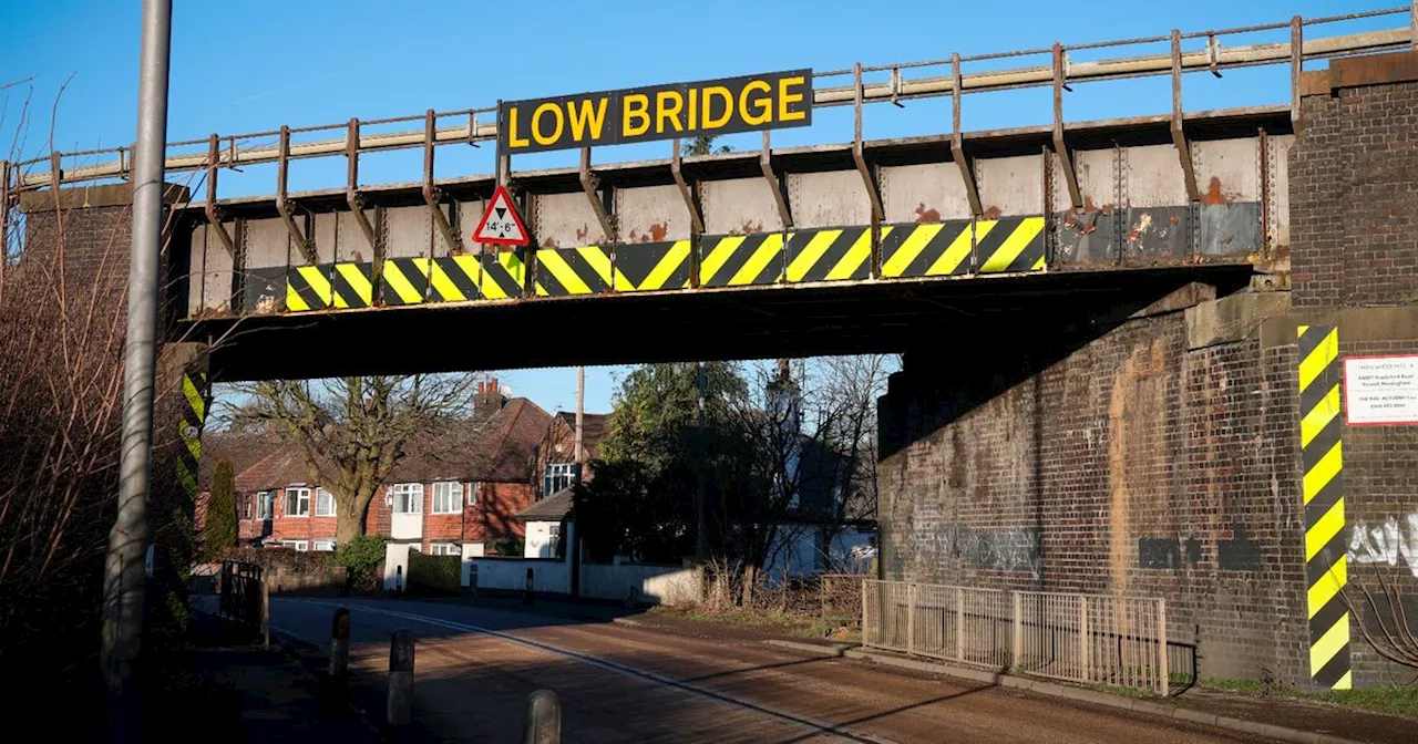 Nottinghamshire Bridge Hit Again by Lorry in East Midlands