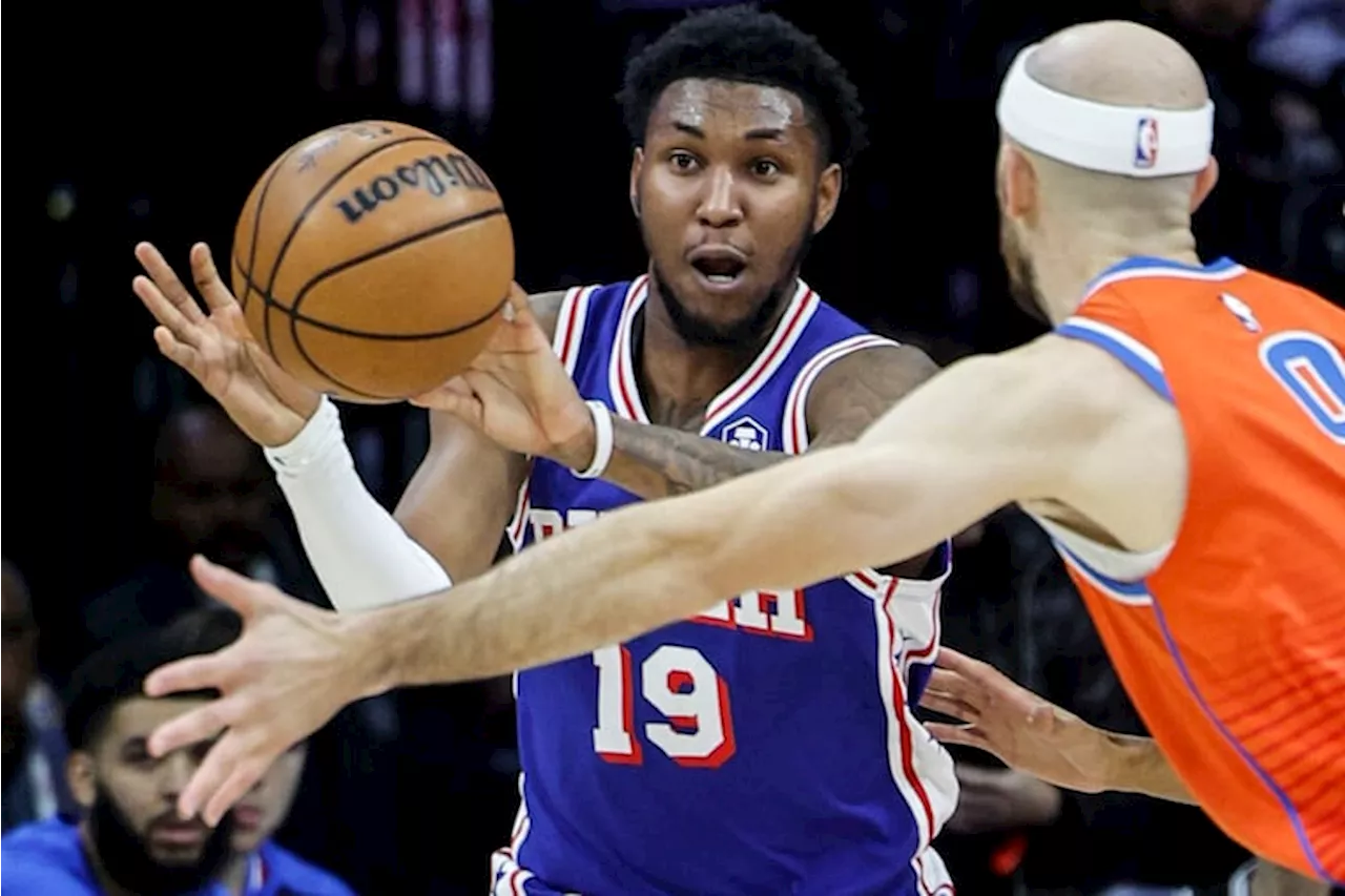 Edwards Sets Career Highs in Sixers' Loss to Thunder