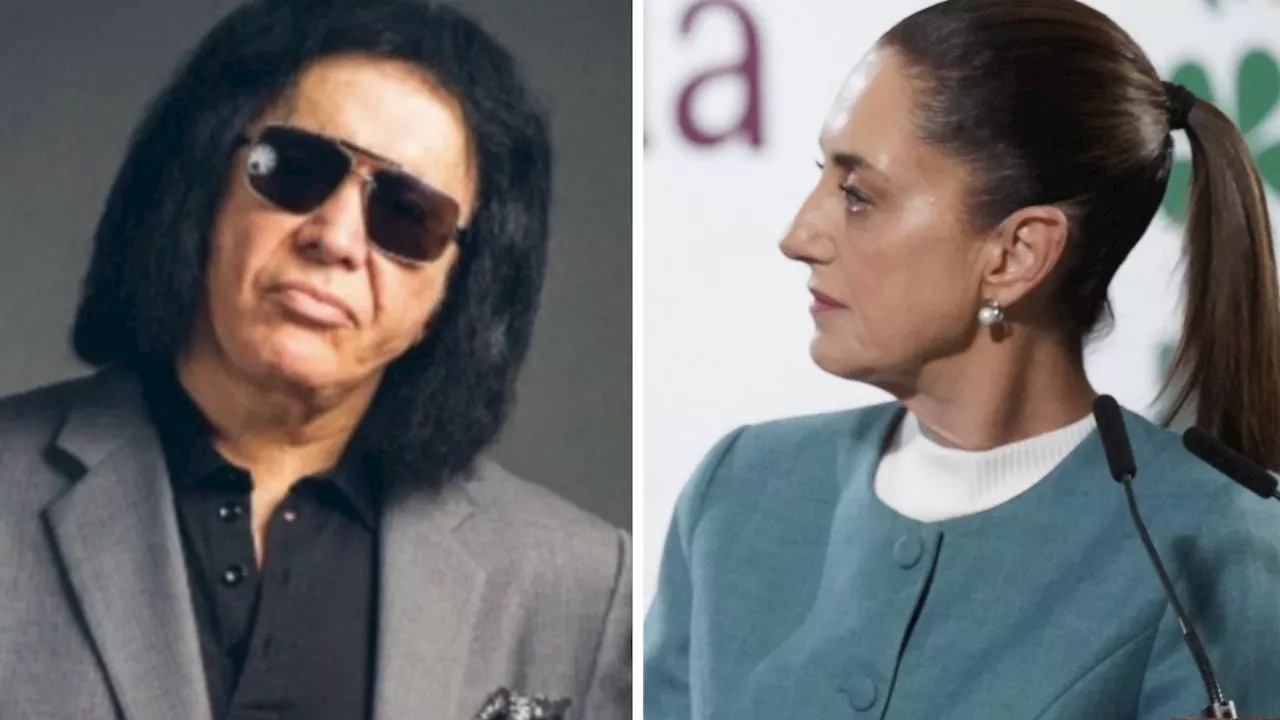 Sheinbaum responde a Gene Simmons tras ayuda a combatir incendios en Los Ángeles