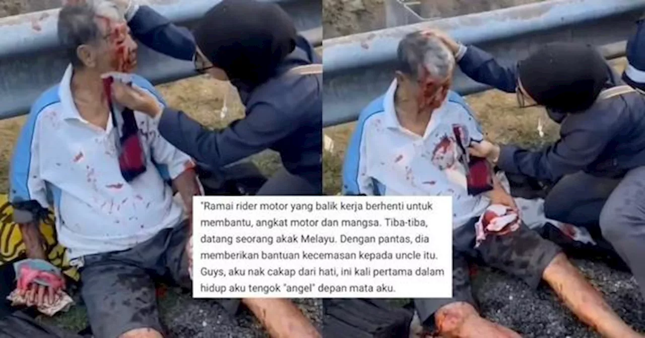 Malaysian Woman Praised for Helping Injured Elderly Singaporean in Motorcycle Accident