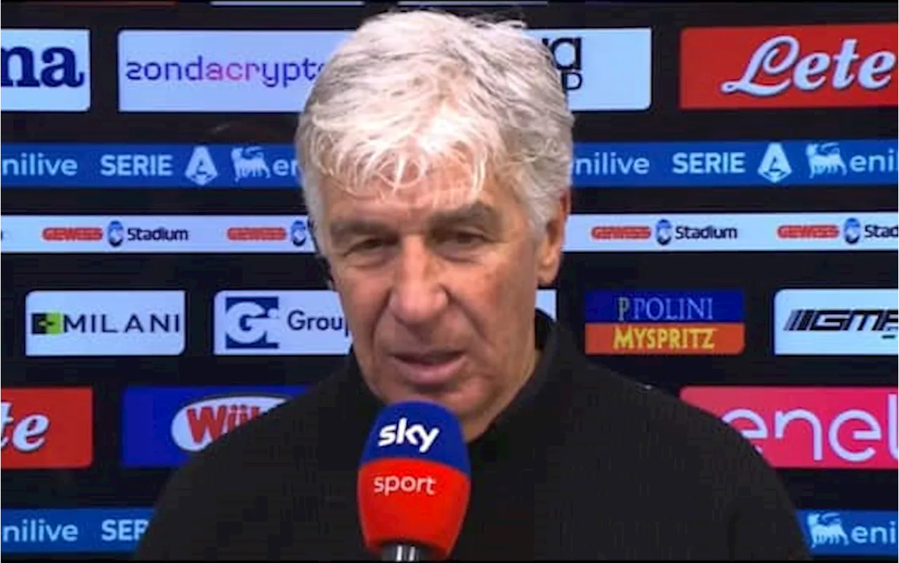 Atalanta, Gasperini: 'Pareggio giusto, Juve squadra forte'