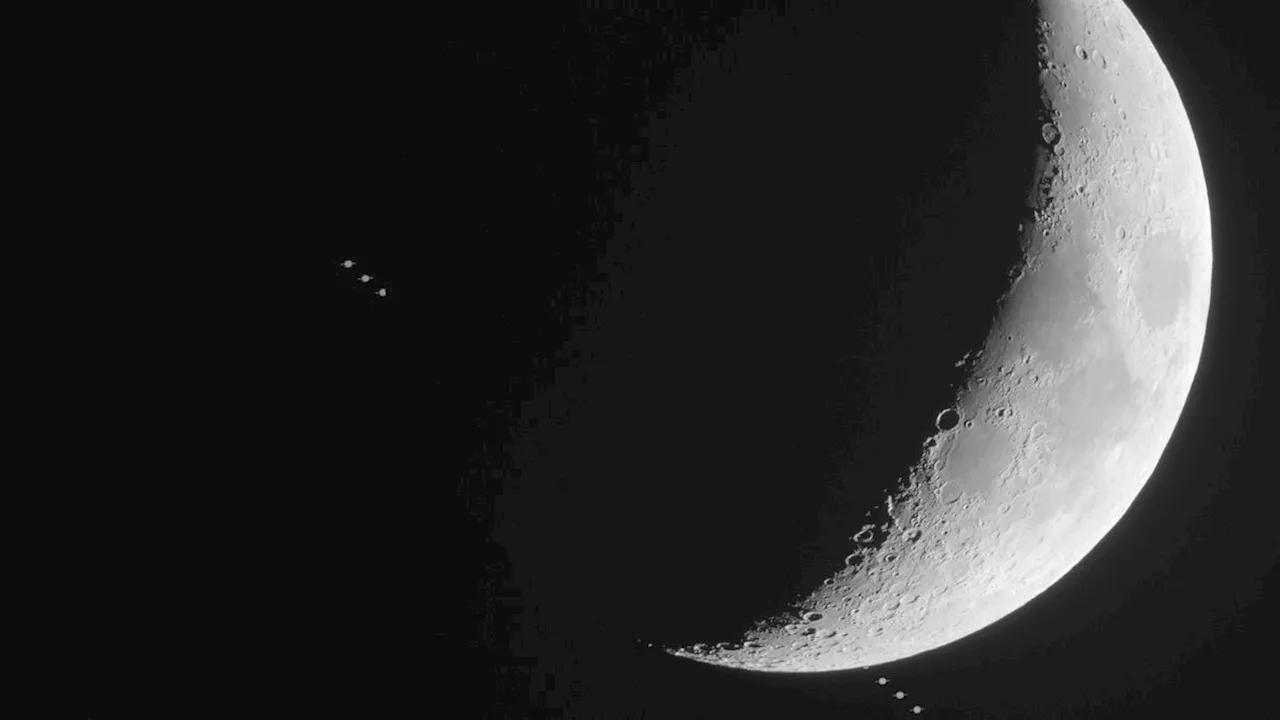 Moon Occults Saturn in Stunning Celestial Show