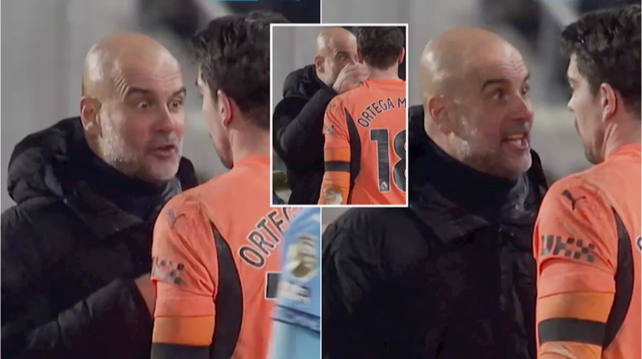 Pep Guardiola's Angry Exchange With Stefan Ortega Stuns Fans