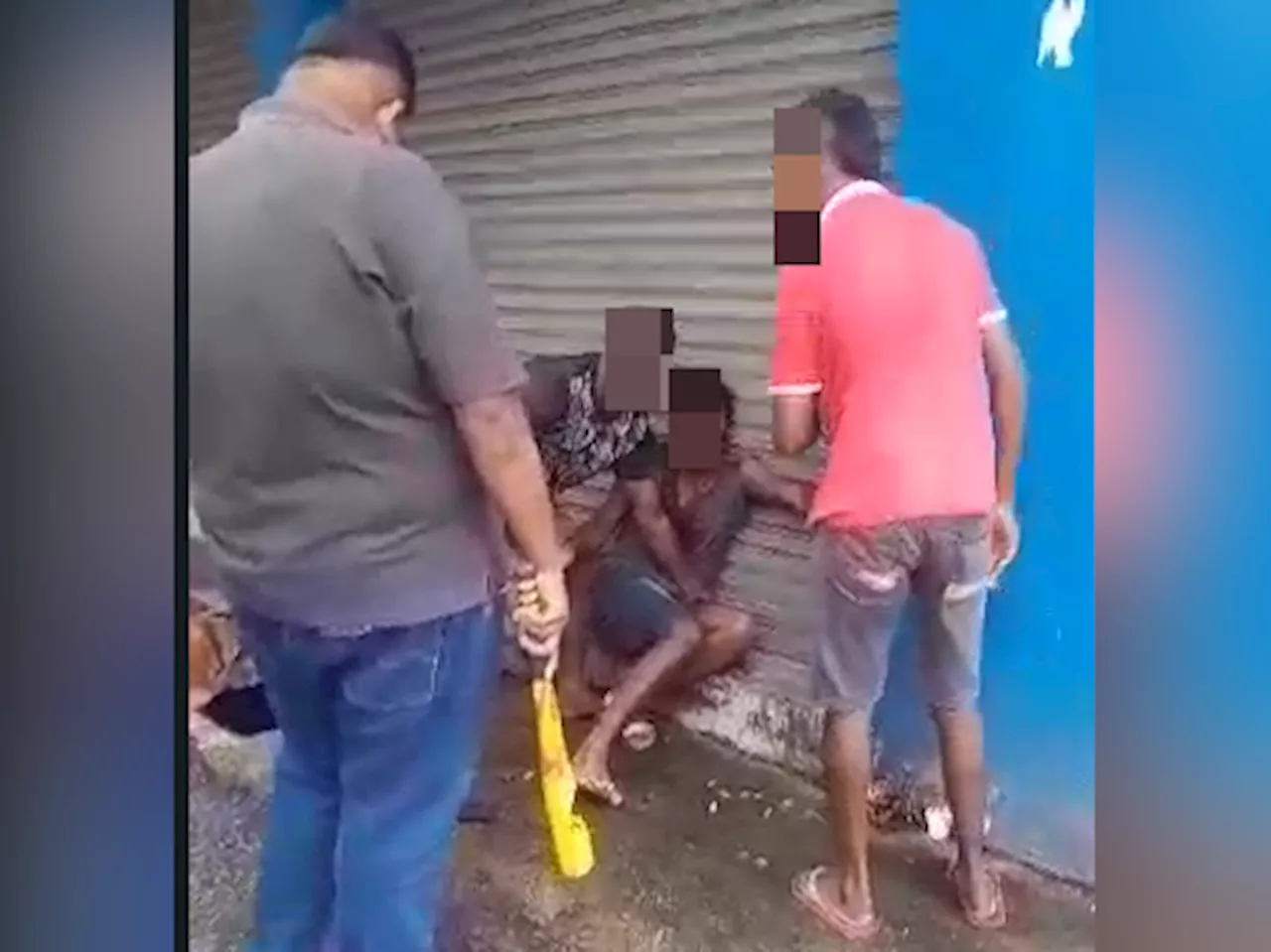 Four arrested over viral video of man being beaten with steering lock