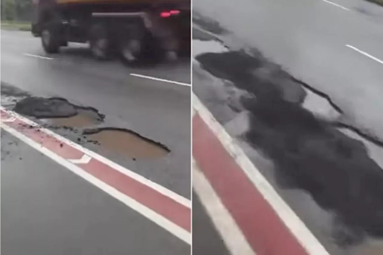 Pothole Alert: Nearly 100 Detected in Singapore Amidst Heavy Rainfall