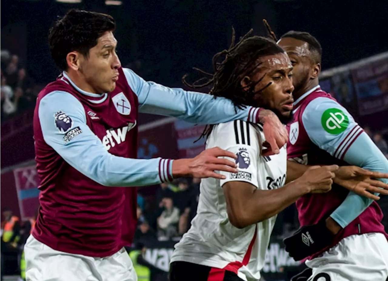 Álvarez y Jiménez se enfrentan en la Premier: West Ham vence 3-2 a Fulham