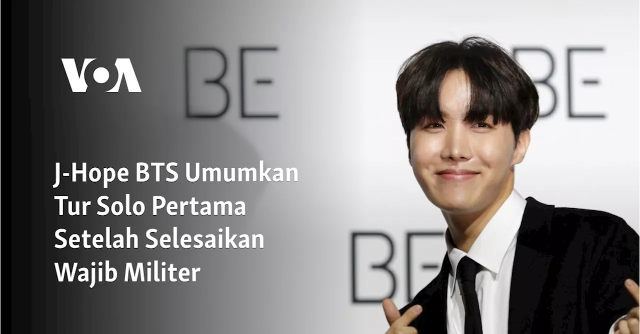 J-Hope BTS Umumkan Tur Solo Pertama Setelah Selesaikan Wajib Militer