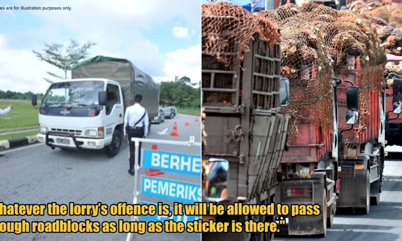 Syndicate Sells Special Stickers to Lorry Drivers for Roadblock Immunity