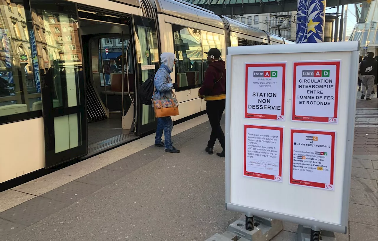 Collision de trams à Strasbourg : le trafic perturbé depuis samedi