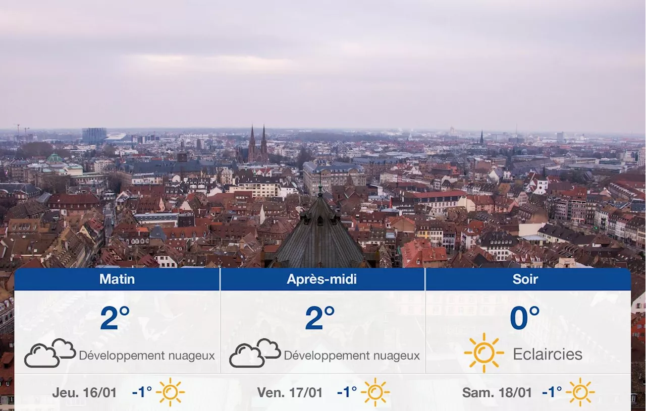 Météo Strasbourg: prévisions du mercredi 15 janvier 2025