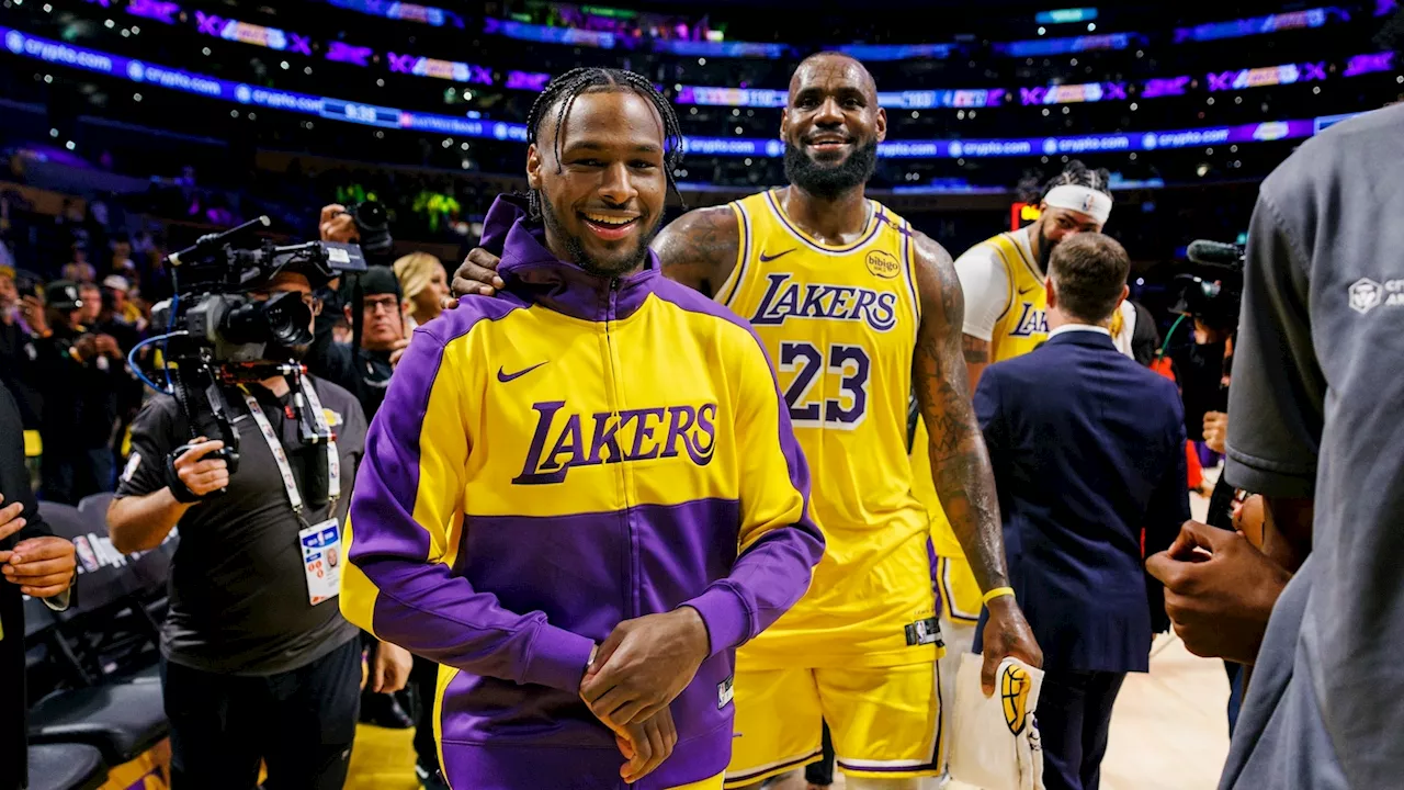 LeBron James calls playing with son Bronny in the NBA his greatest accomplishment