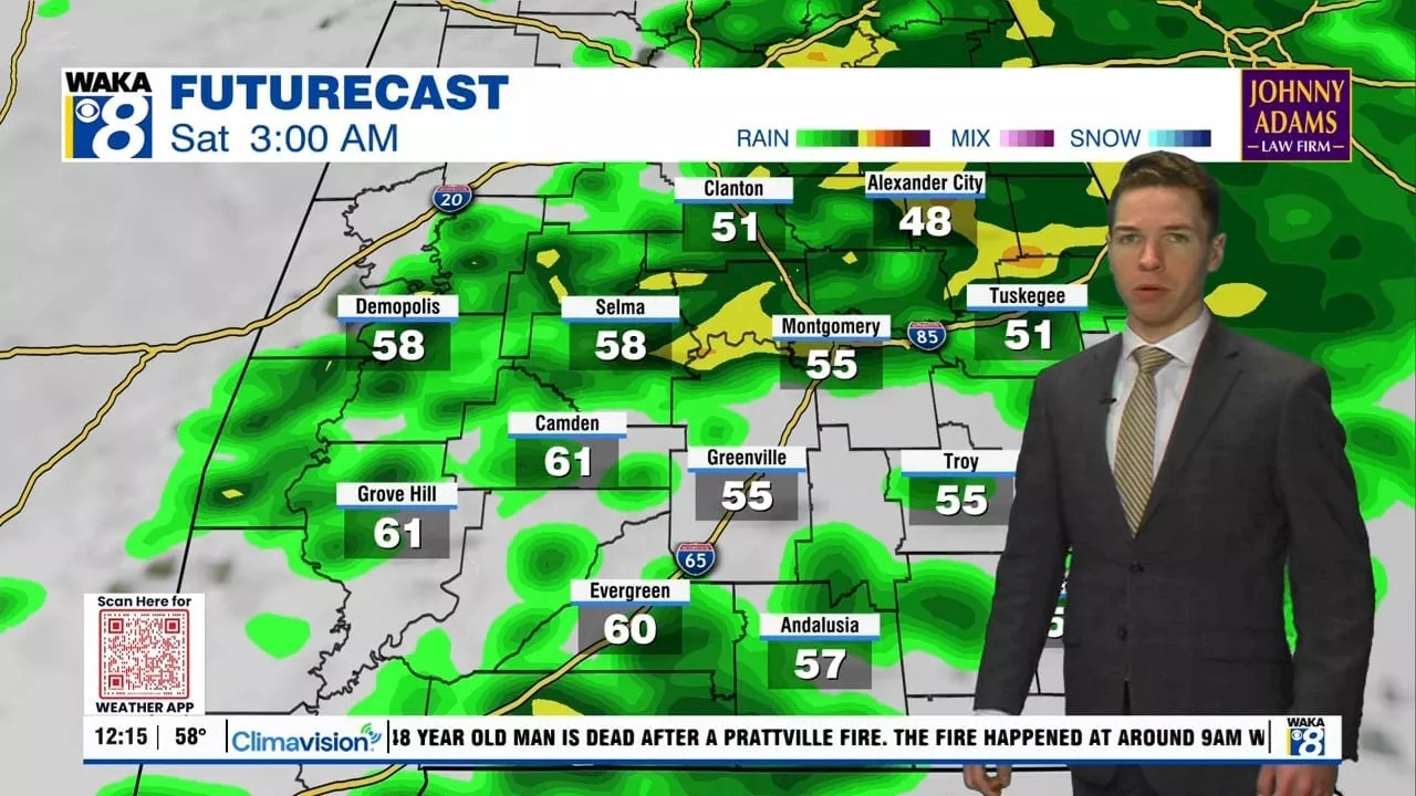 Pleasant Thursday Leads to Weekend Rain and Cold Snap