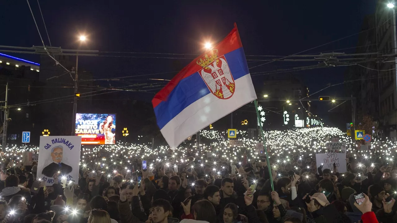 Driver Rams Car into Crowd at Student Protest in Serbia