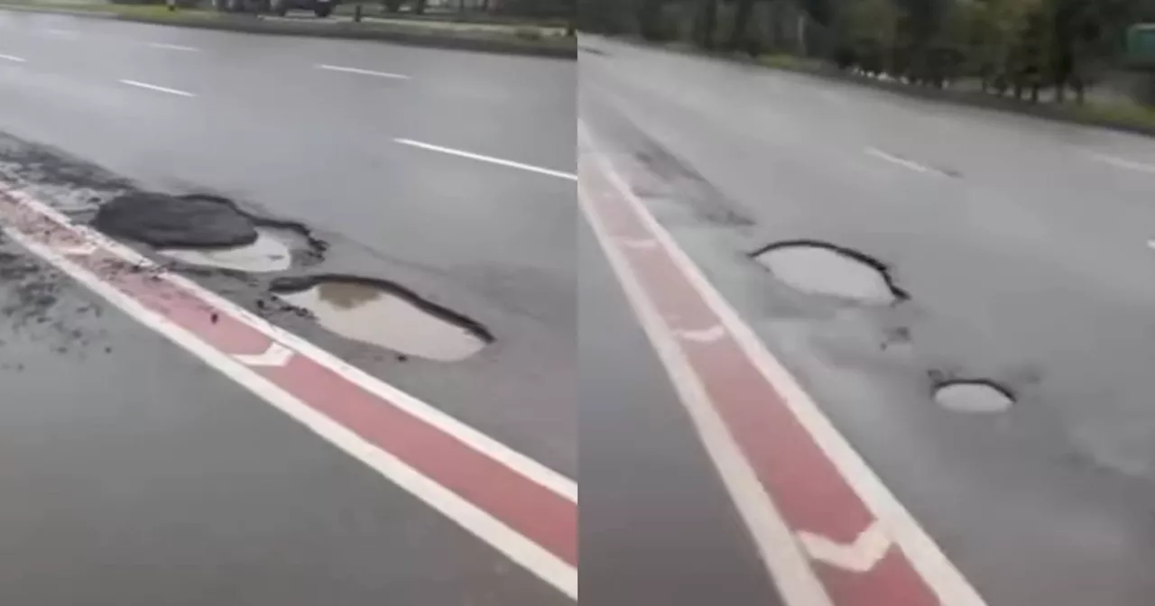 Potholes Plague Singapore Roads After Monsoon Surge