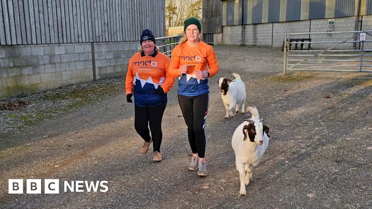 Goats Join Mum and Daughter's Charity Runs