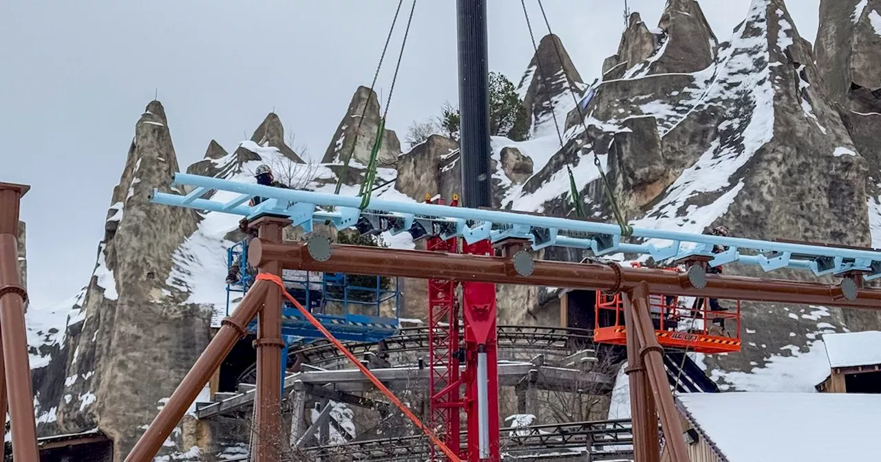 Canada's Wonderland's AlpenFury Coaster Construction Update