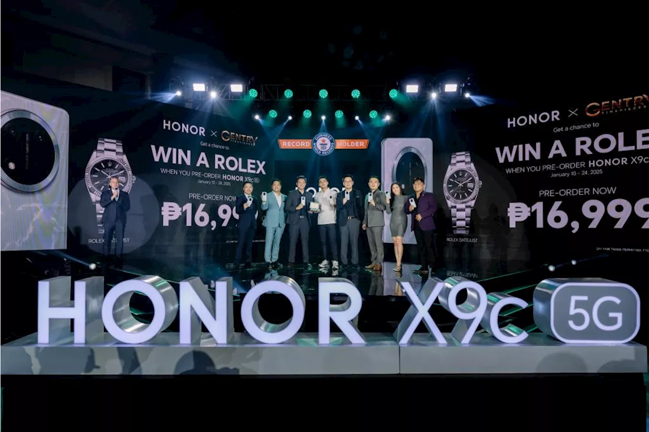 Win a ROLEX watch when you pre-order HONOR X9c 5G NOW for only P16,999