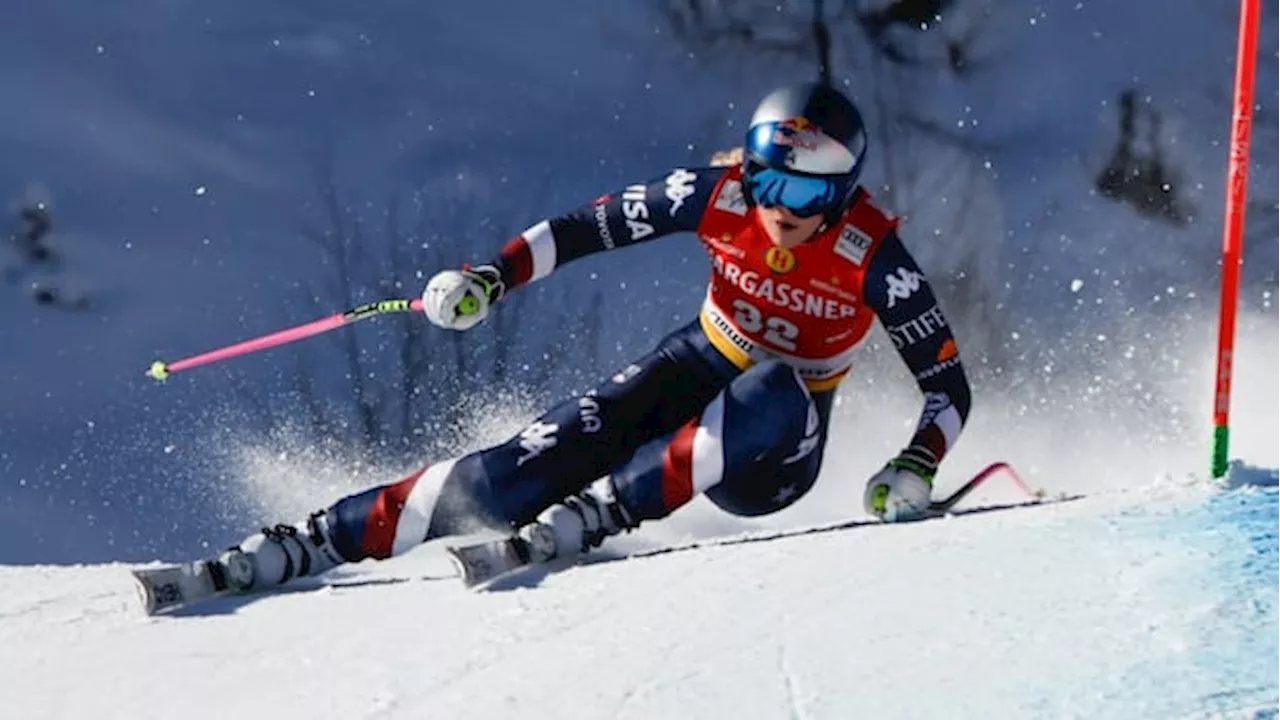 Lindsey Vonn Takes a Fall During World Cup Downhill Training