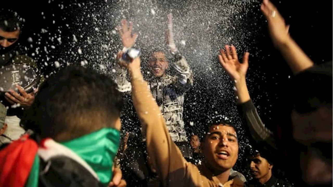 As ceasefire celebrations fill streets of Gaza, some Palestinians struggle for words